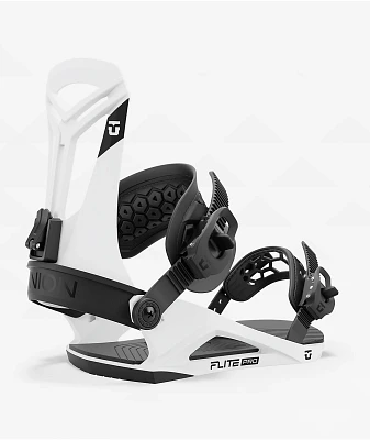 Union Flite Pro White Snowboard Bindings 2025