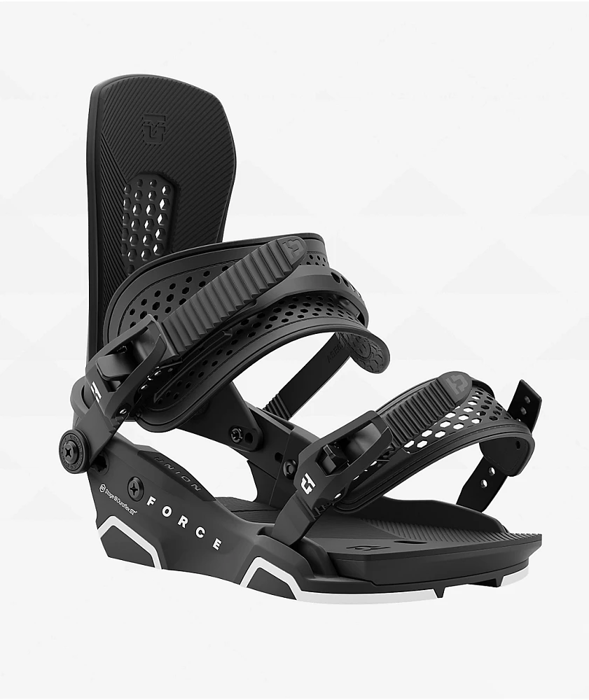 Union Force Black Snowboard Bindings 2025