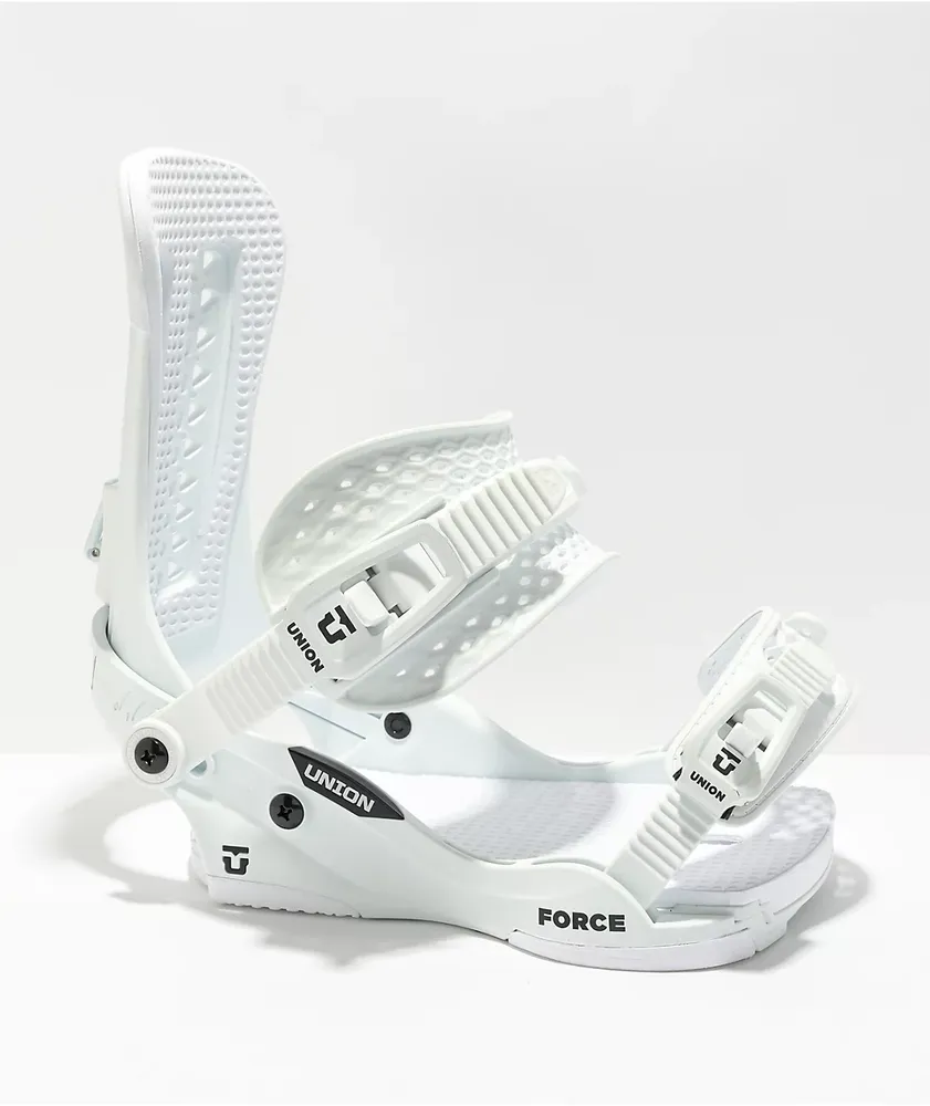 Union Force White Snowboard Bindings 2023