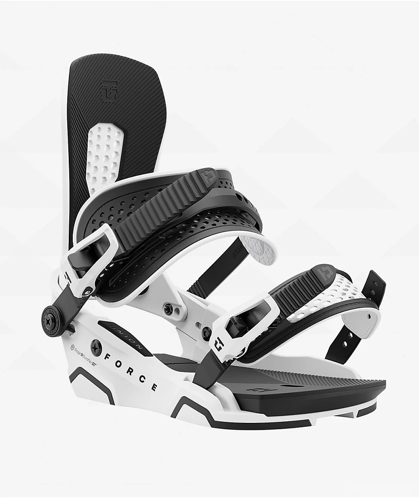 Union Force White Snowboard Bindings 2025