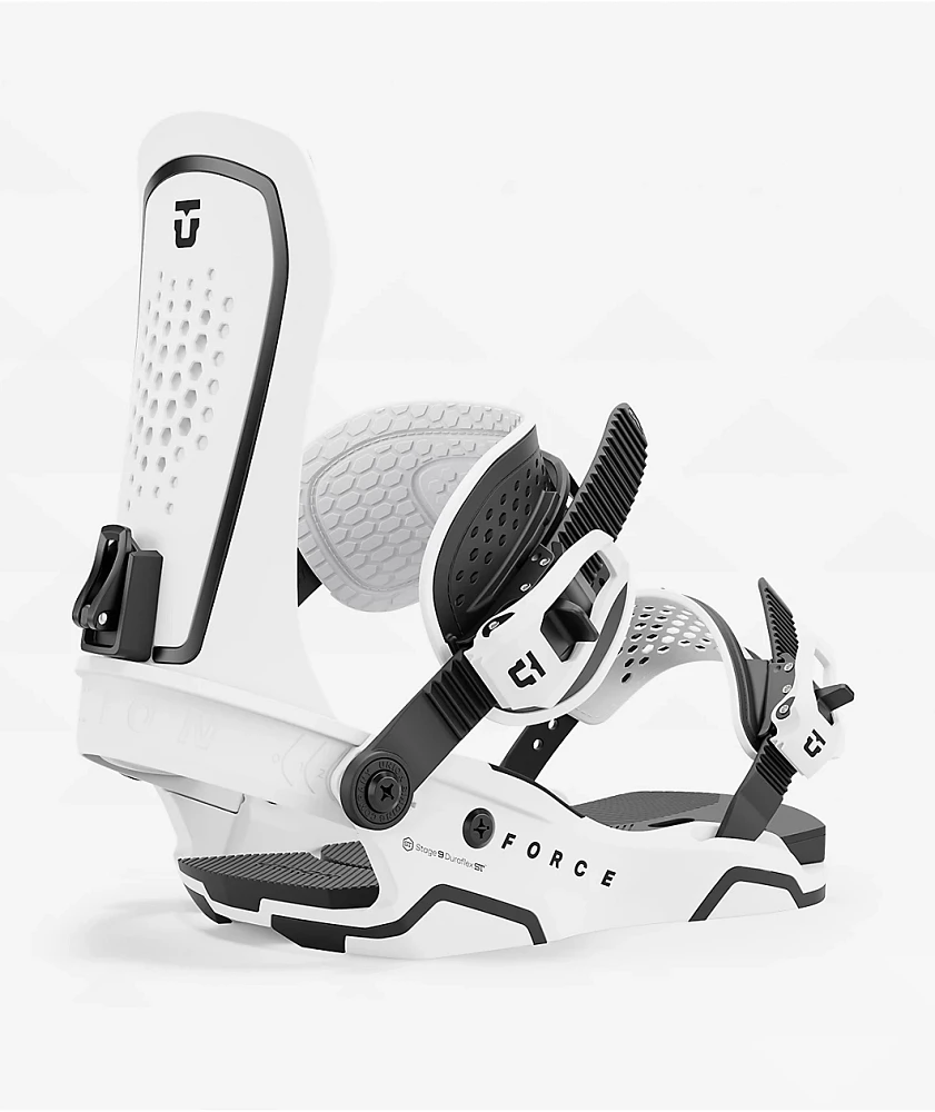 Union Force White Snowboard Bindings 2025