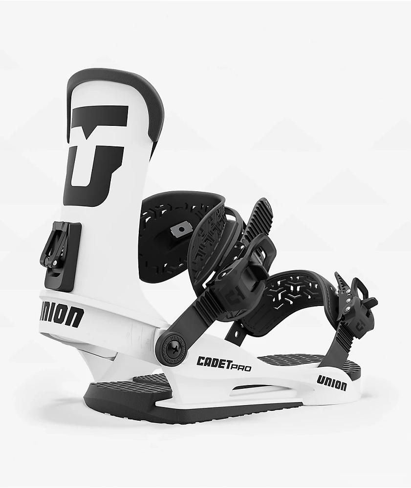 Union Kids Cadet White Snowboard Bindings 2025