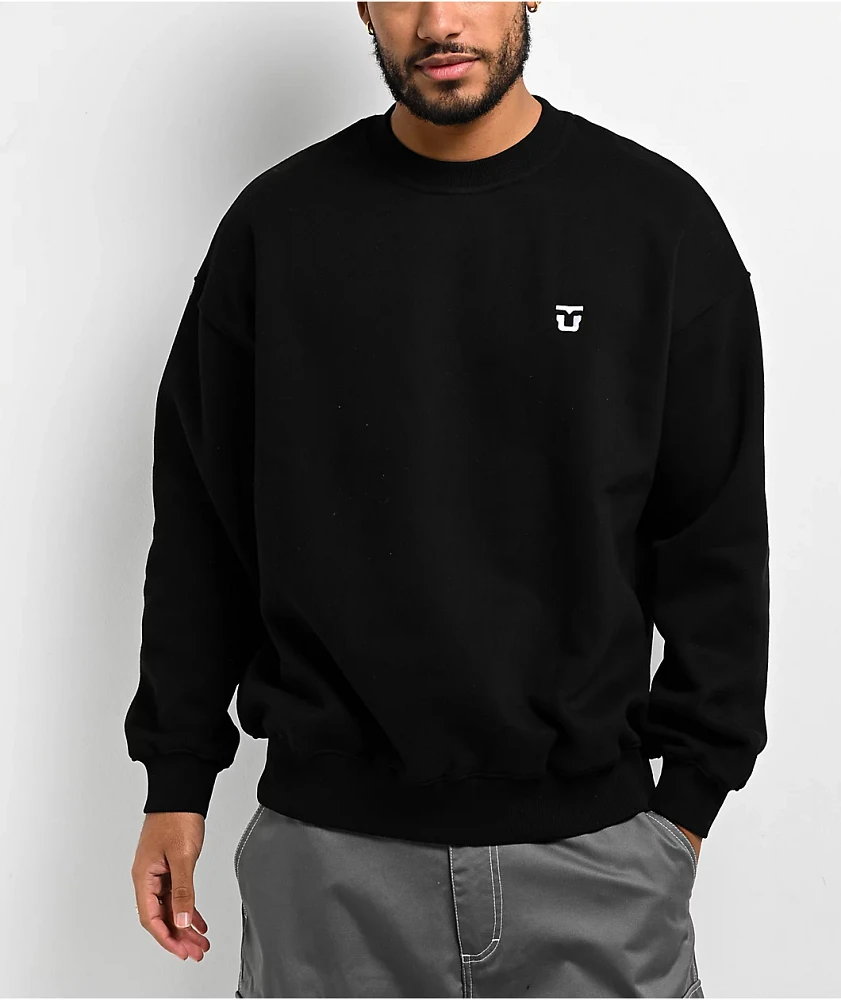 Union Premium Black Crewneck Sweatshirt