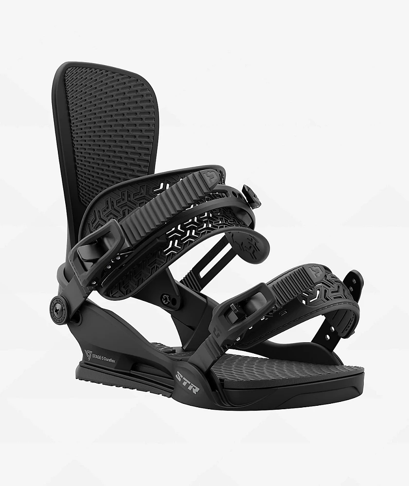 Union STR Black Snowboard Bindings 2025