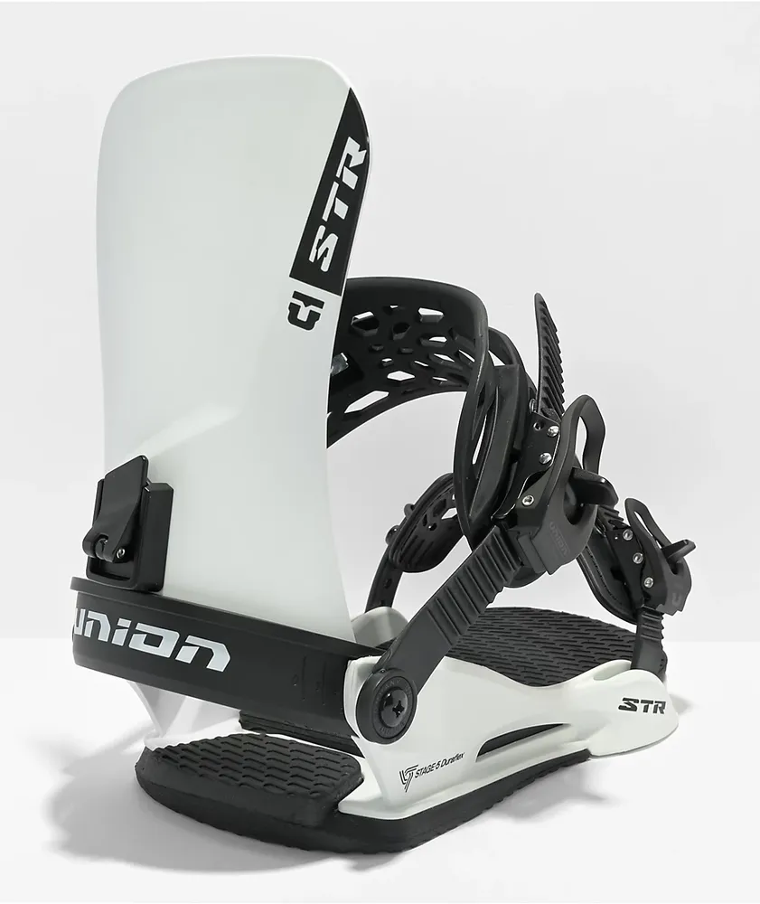 Union STR White Snowboard Bindings