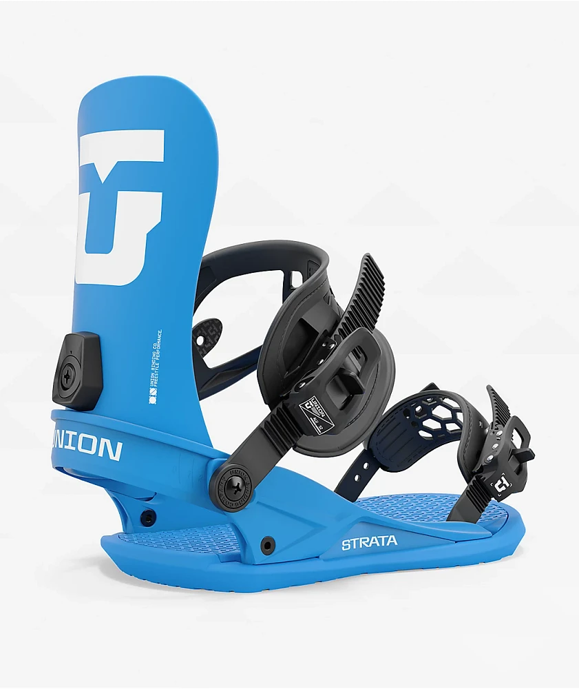 Union Strata Blue Snowboard Bindings 2025