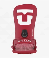 Union Strata Burgundy Snowboard Bindings 2025