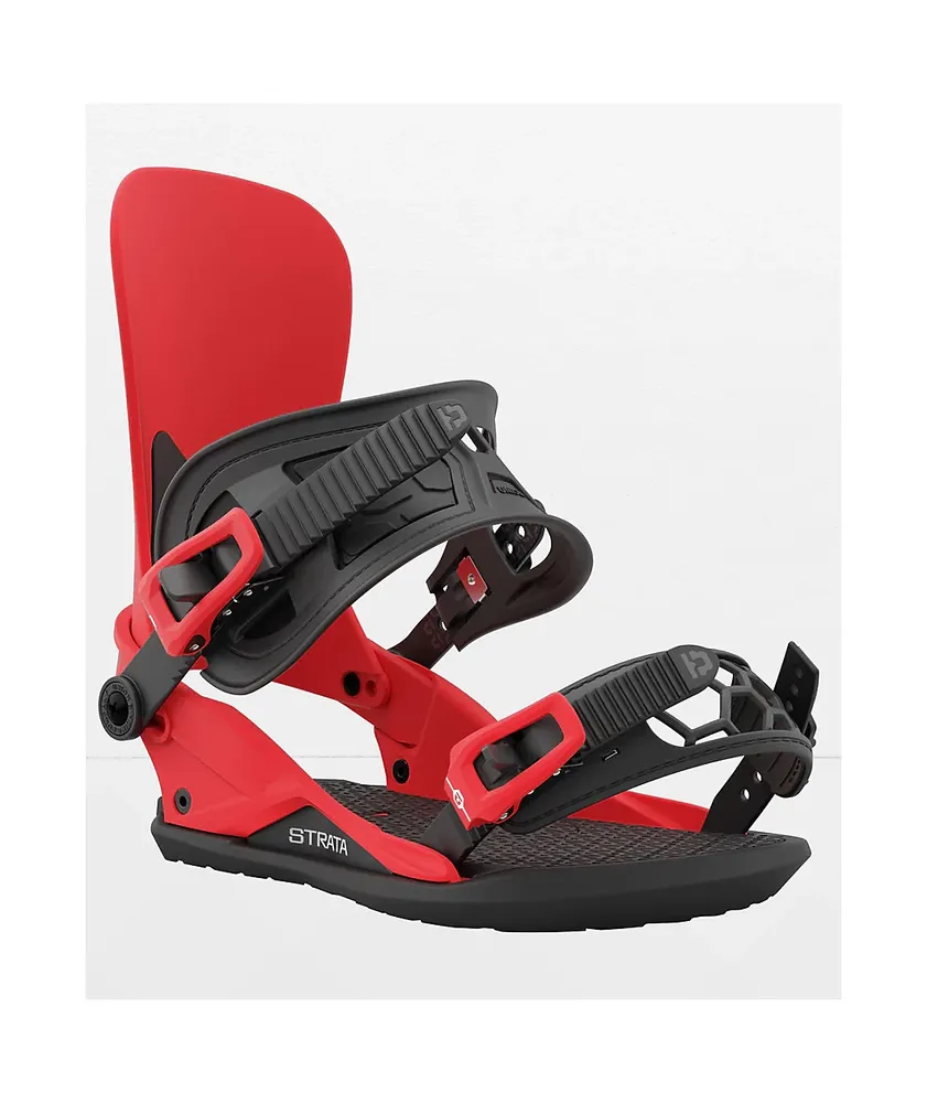 Union Strata Red Snowboard Bindings 2024