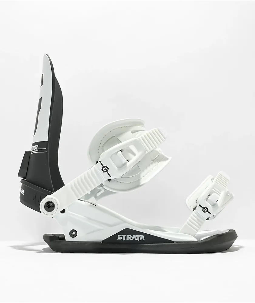 Union Strata White Snowboard Bindings 2023