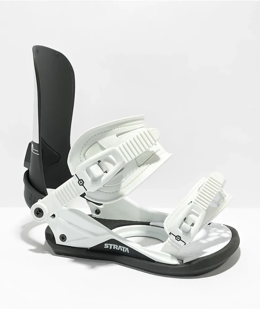 Union Strata White Snowboard Bindings 2023