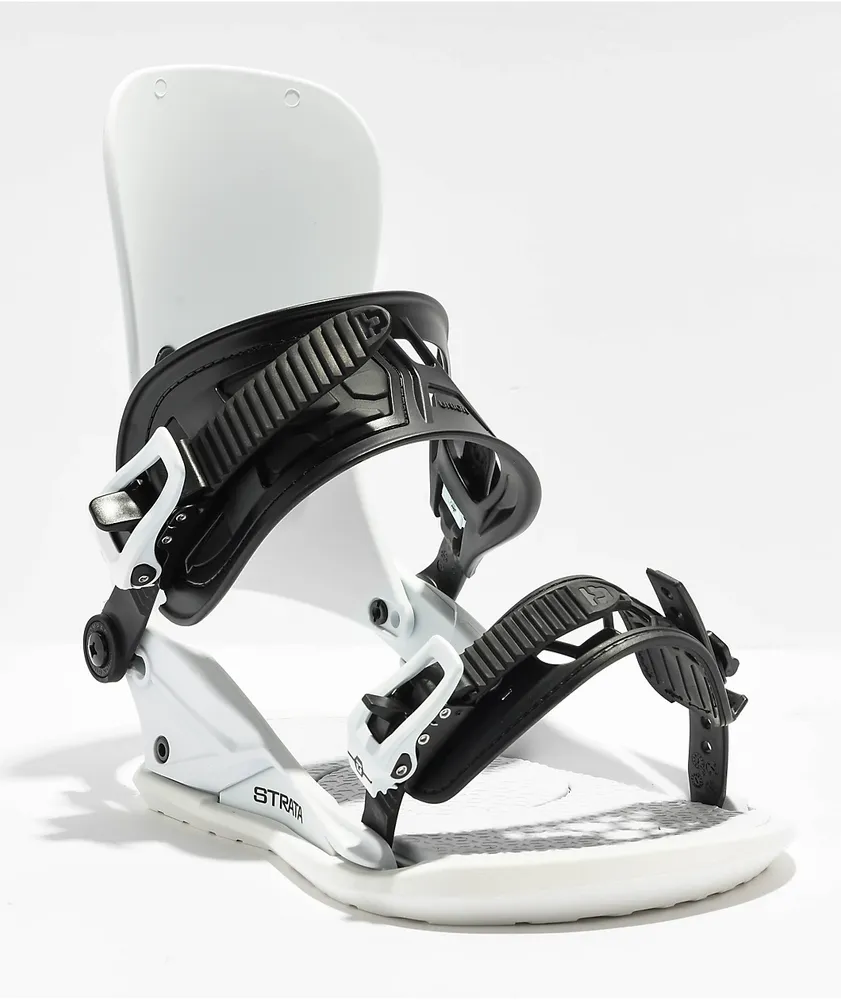 Union Strata White Snowboard Bindings 2024