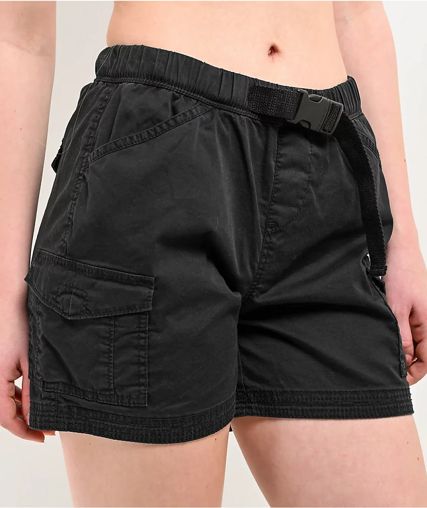 UnionBay Chase Black Utility Belt Shorts