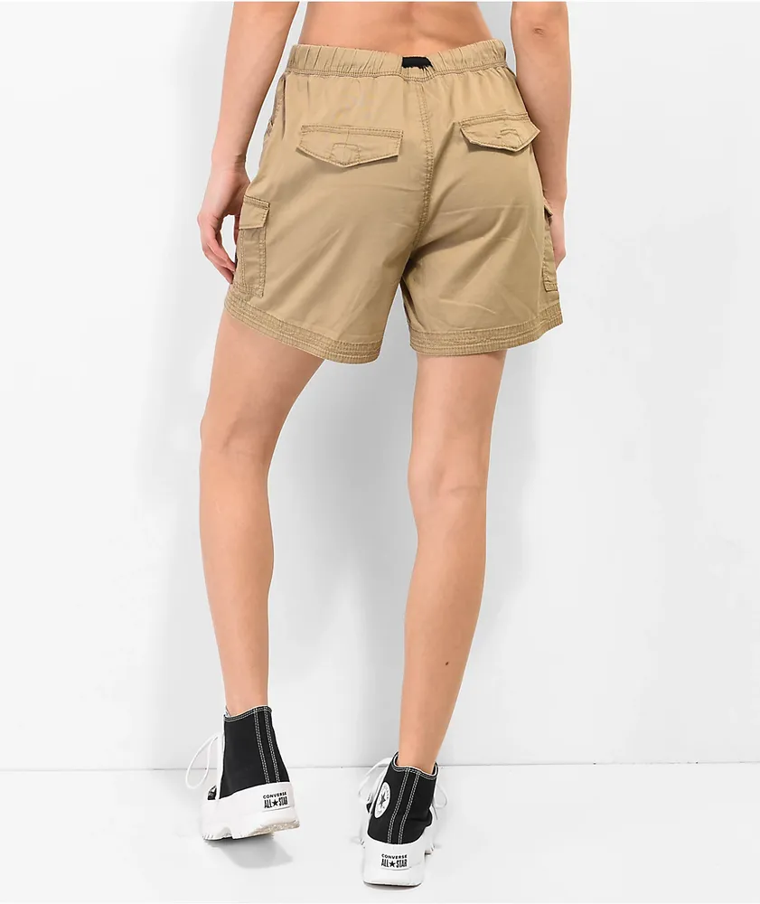 Unionbay Chase Brown Belted Utility Shorts