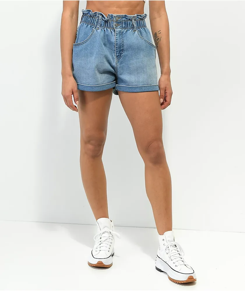 Unionbay Gina Paperbag Waist Jean Shorts