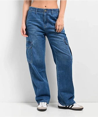 Unionbay Jayde Rigid Denim Cargo Jeans