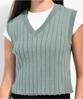 Unionbay Lizzie Green Sweater Vest