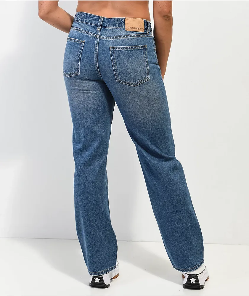 Unionbay Lowrise Straight Leg Blue Jeans