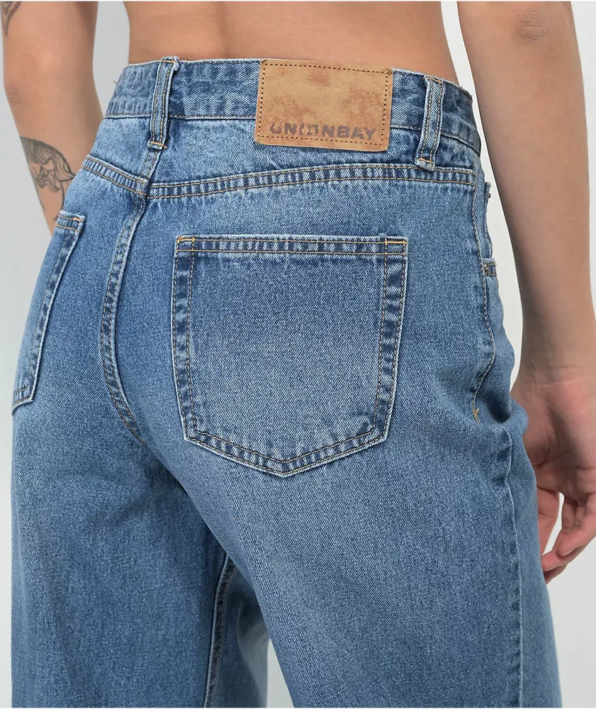 Unionbay Lowrise Wide Leg Denim Jeans