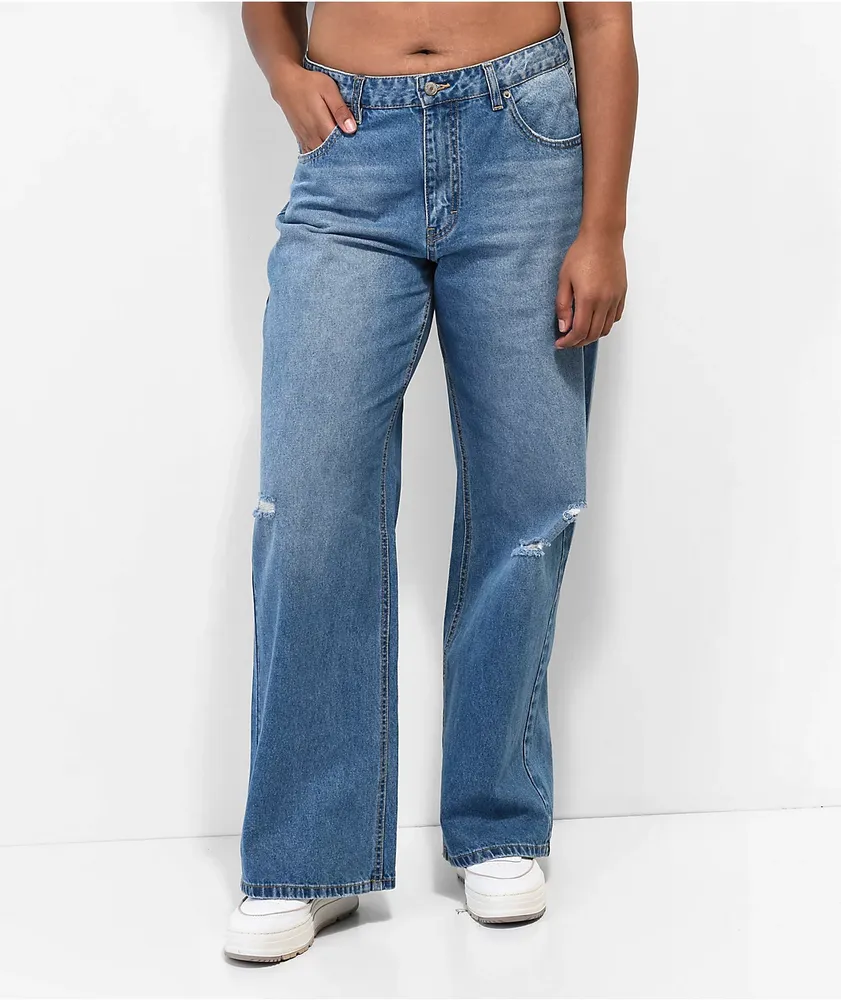 Unionbay Lowrise Wide Leg Denim Jeans