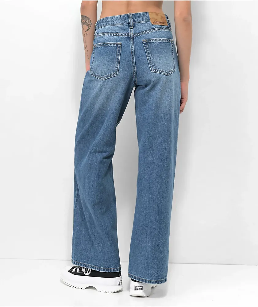 Unionbay Lowrise Wide Leg Denim Jeans