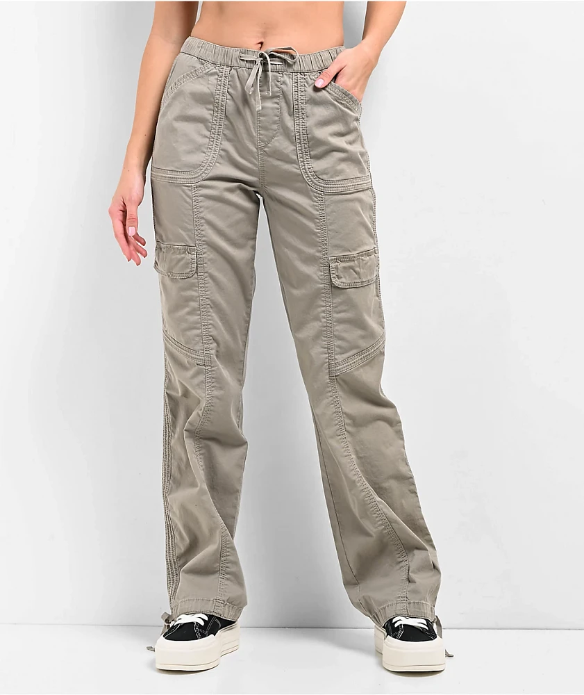 Unionbay Shay Charcoal Straight Leg Cargo Pants