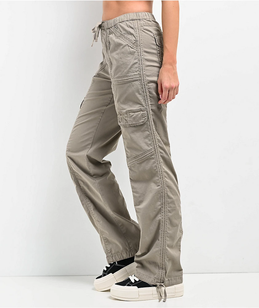 Unionbay Shay Taupe Straight Leg Cargo Pants