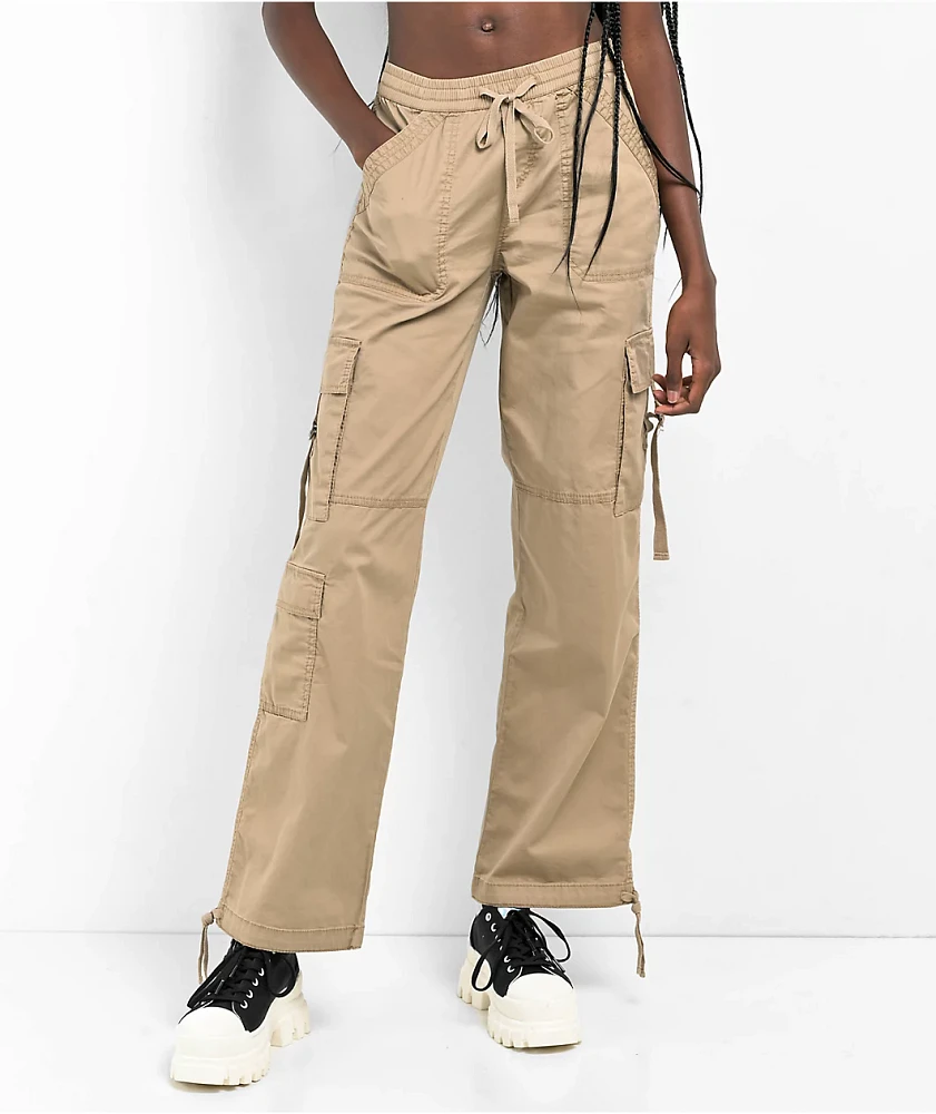 Empyre Loose Fit Dark Brown Cargo Skate Pants