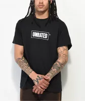 Unrated Box Logo Black T-Shirt