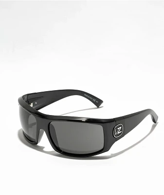 VON ZIPPER Clutch Black Gloss & Grey Sunglasses