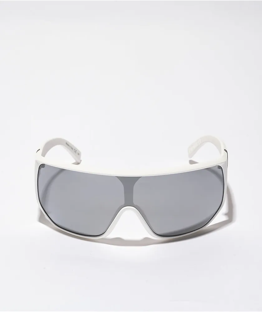 VONZIPPER Bionacle White Satin & Chrome Sunglasses