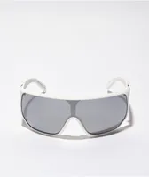 VONZIPPER Bionacle White Satin & Chrome Sunglasses
