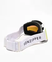 VONZIPPER Capsule White & Fire Chrome Snowboard Goggles