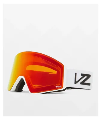 VONZIPPER Capsule White & Fire Chrome Snowboard Goggles