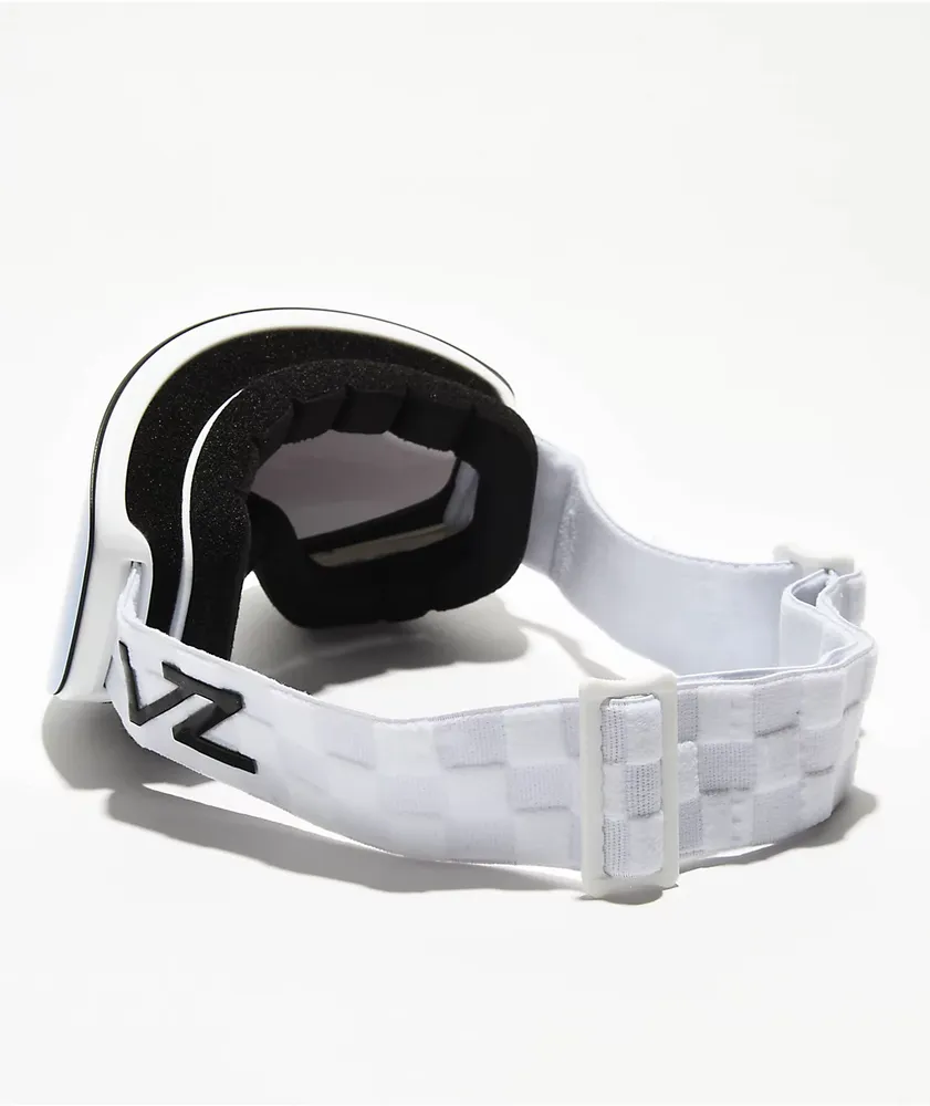 VONZIPPER Encore White & White Gloss Chrome Snowboard Goggles