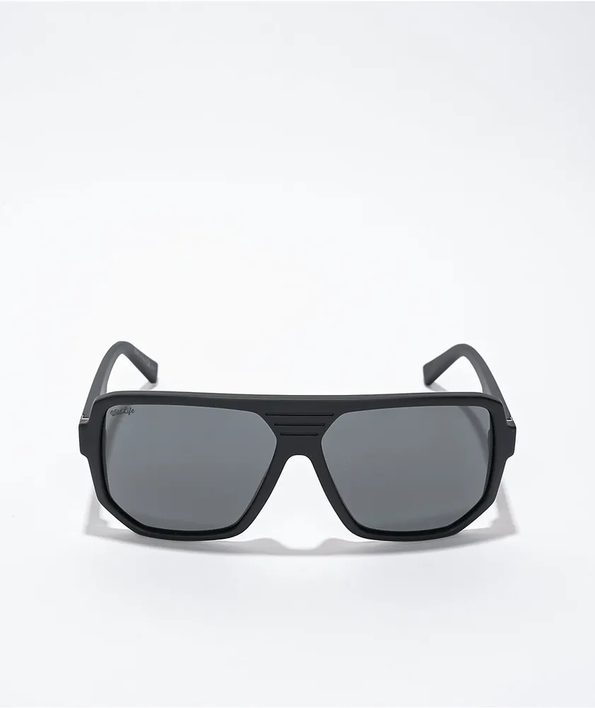 VONZIPPER Roller Black Satin & Polar Sunglasses