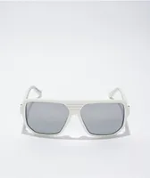 VONZIPPER Roller White Satin & Chrome Sunglasses