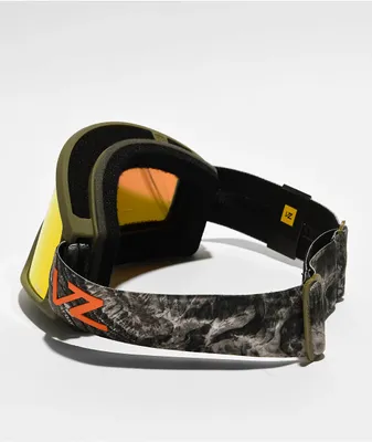 VONZIPPER x Mossy Oak Cleaver Camo & Fire Chrome Snowboard Goggles 