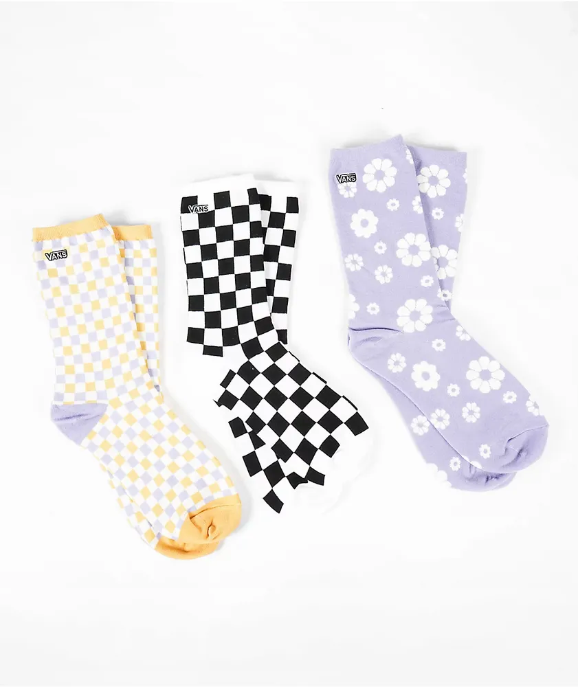 Vans 3 Pack Multi Crew Socks