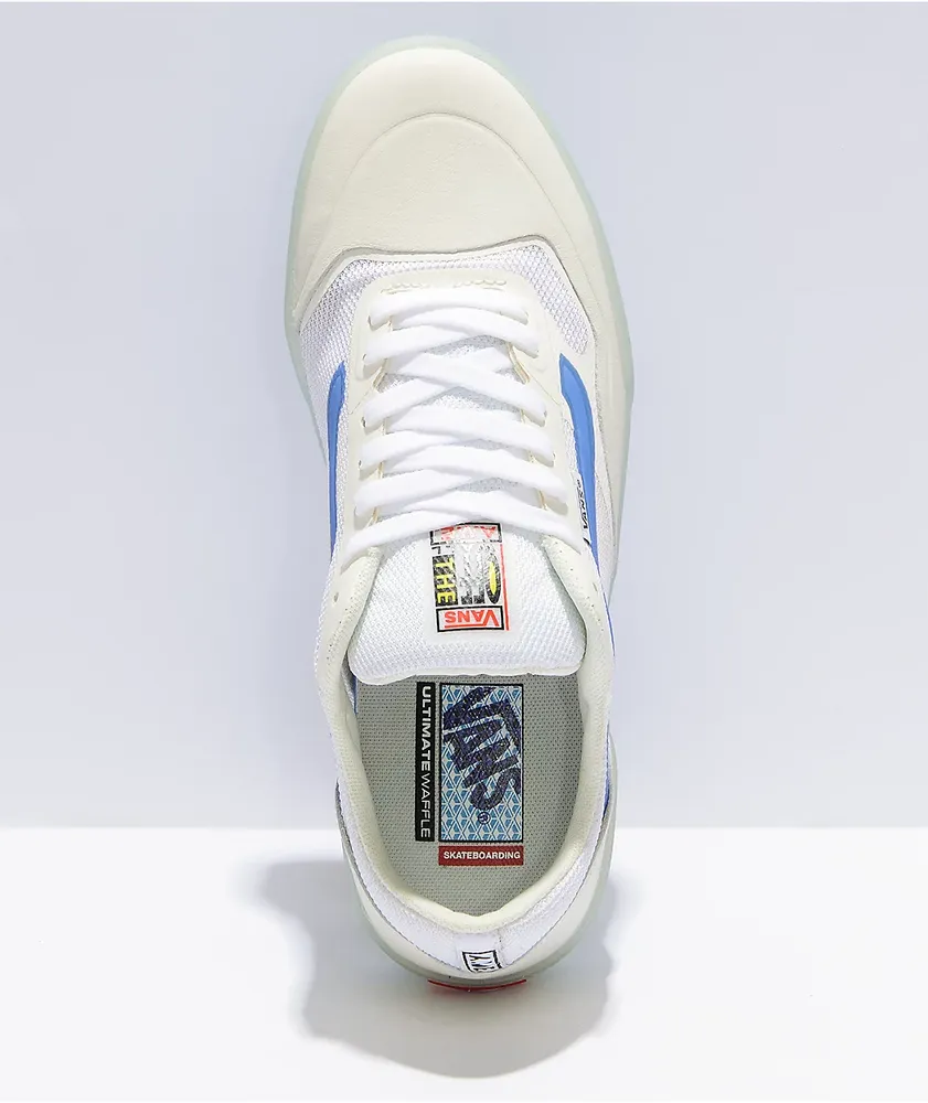 Vans A.V.E. Pro Marshmallow & Blue Skate Shoes