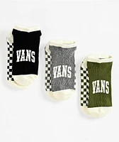 Vans Arched Kick Canoodle 3 Pack No Show Socks