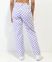 Vans Armanto II Purple & White Checkered Skate Pants