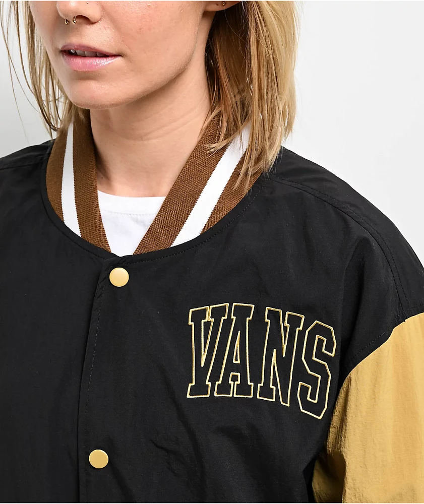 Vans Athletic Prep Black & Antelope Bomber Jacket