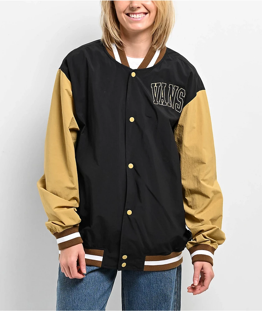 Vans Athletic Prep Black & Antelope Bomber Jacket