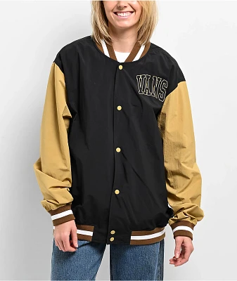 Vans Athletic Prep Black & Antelope Bomber Jacket