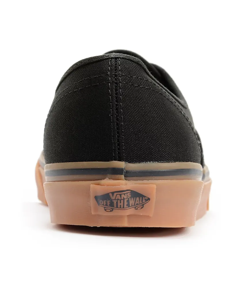 Vans Authentic Black & Gum Skate Shoes