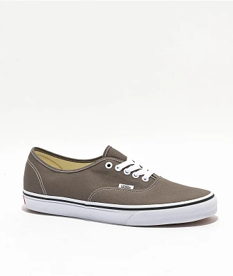 Vans Authentic Bungee Cord Charcoal Canvas Skate Shoes