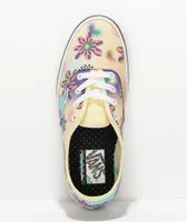 Vans Authentic ComfyCush Floral Daze Yellow & Blue Skate Shoes