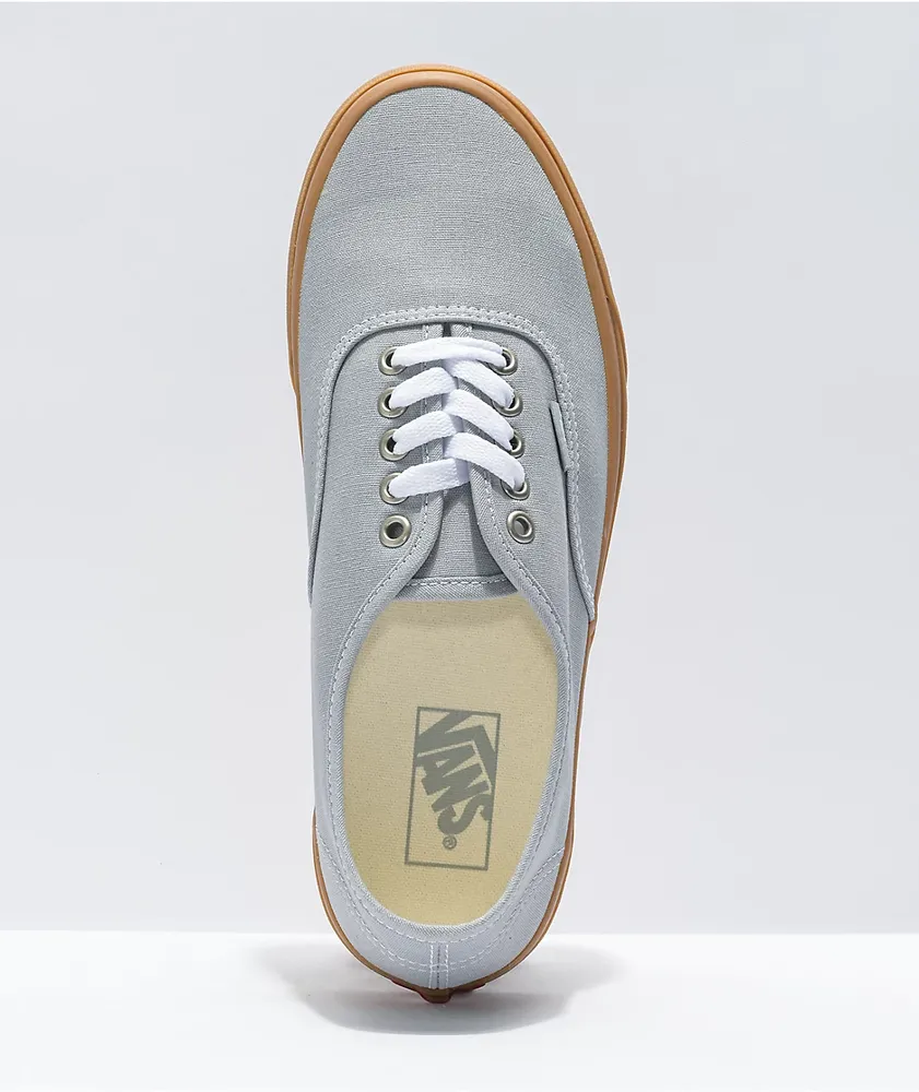 Vans Authentic High Rise Grey, White, & Gum Skate Shoes