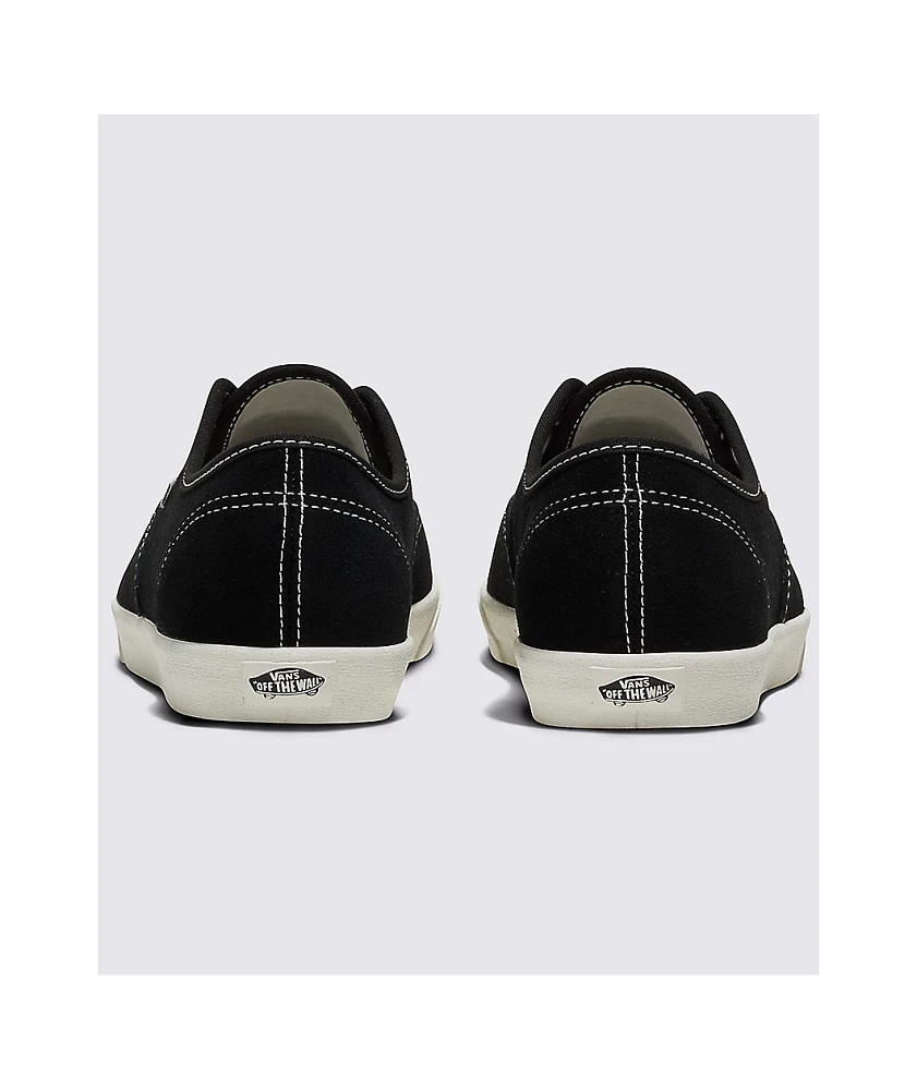 Vans Authentic Lowpro Black & White Skate Shoes