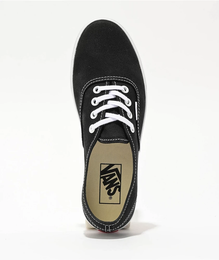 Vans Authentic Lowpro Black & White Skate Shoes